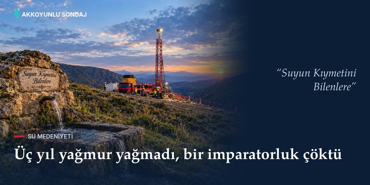 Suyun Kıymetini Bilenler çeşmesi ve sondaj kulesi