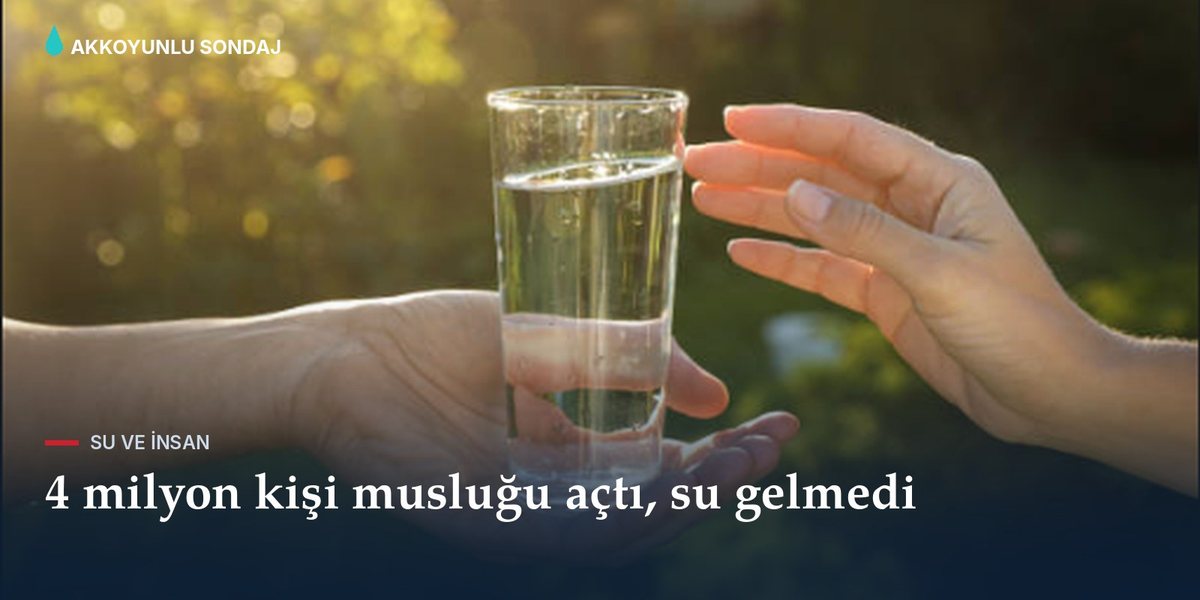 Su gibi aziz olun — Ankara su kesintisi